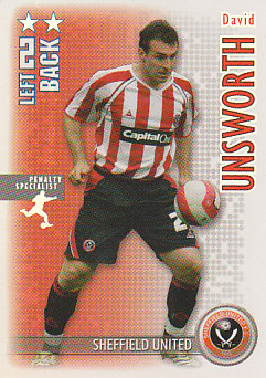 David Unsworth Sheffield United 2006/07 Shoot Out Excellent Player #278